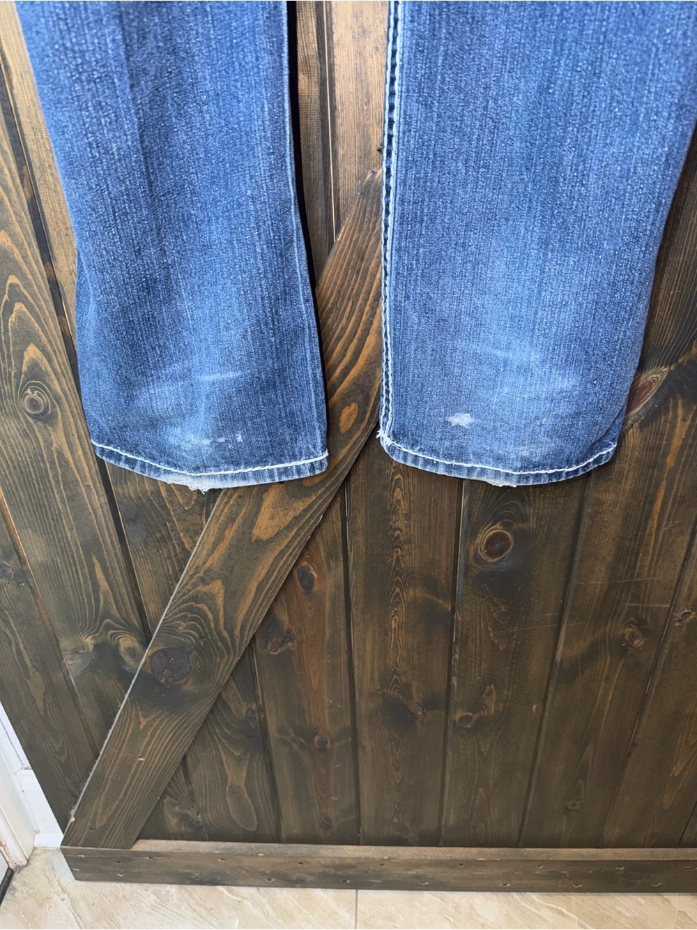 True Religion Ricky Jeans Mens 42x34 Relaxed Straight Stretch Denim Pants - Picture 3 of 8